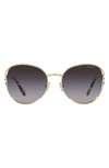 Miu Miu Eyewear Sunglasses In Gold/gray Gradient