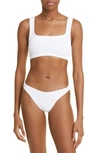 Hunza G Crinkle Two-piece Swimsuit In White