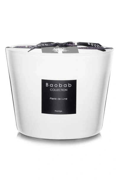 Baobab Collection Les Prestigieuses Pierre De Lune Candle In White