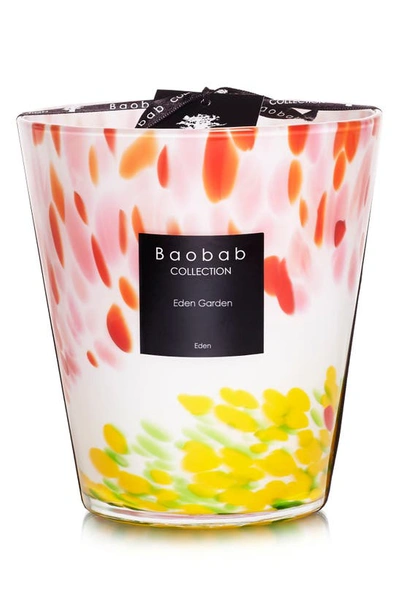 Baobab Collection Eden Garden Glass Candle In Green