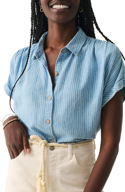 Faherty Breeze Shirt In Tried/true Stripe