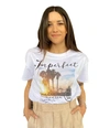IMPERFECT IMPERFECT WHITE COTTON TOPS &AMP; WOMEN'S T-SHIRT