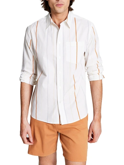 And Now This Mens Stripe Regular-fit Button-down Shirt In Multi