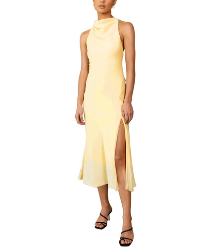 Misha Collection Dawn Midi Dress In Yellow | ModeSens