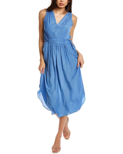 Blaire Gathered Midi Dress Blue main image 0