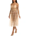 Elisabetta Franchi Mini Dress In Brown