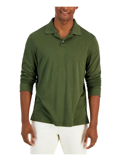 Alfani Mens Regular Fit Collared Polo In Multi