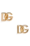 Dolce & Gabbana Dg Stud Earrings In Gold