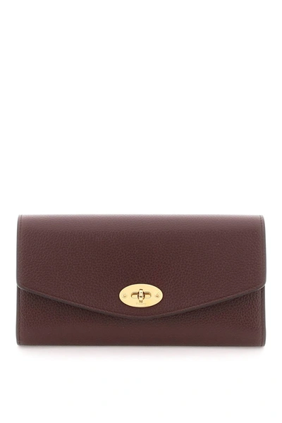 Mulberry 'darley' Wallet In Red, Purple