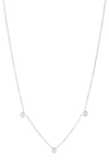 Bony Levy 18k Gold Diamond Station Necklace In 18k White Gold