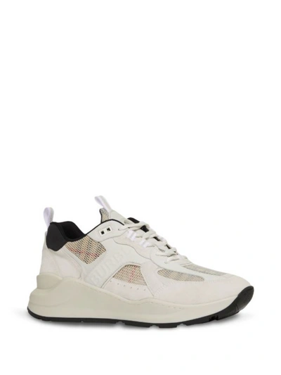 Burberry Vintage Check Low-top Sneakers In Archive Beige Check/white