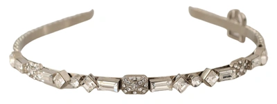 Dolce & Gabbana Silver Plating Alloy Crystals Inlays Diadem