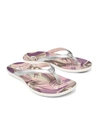 OLUKAI WOMEN'S HO'OPIO HAU BEACH SANDAL IN SILVER/PINEAPPLE