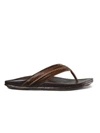 OLUKAI MEN'S MEA OLA BEACH SANDAL IN DARK JAVA