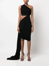 Rick Owens Asymmetric-design Sleeveless Dress In 09 Black