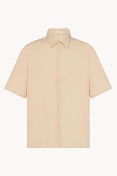 The Row Tan Mael Shirt In Cream