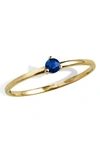 Savvy Cie Jewels 14k Gold Ruby Ring In Sapphire