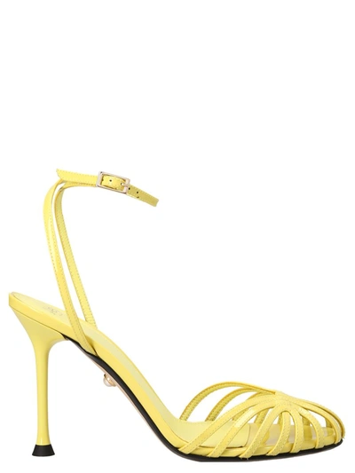Alevì Gloria High-heel Sandals In Yellow