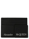 Alexander Mcqueen Card Holder With Logo In Black
