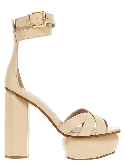 Balmain Ava Plateau-pumps In Beige