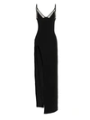 David Koma Sleeveless Maxi Dress With Slit In Black