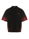 Dsquared2 T-shirt D2 Flame Drop In Black