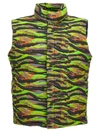 Erl Unisex Printed Quilted Puffer Vest In Multicolor