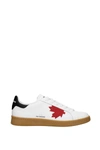 Dsquared2 Maple Leaf Boxer Leather Low Sneakers