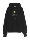 GCDS GCDS 'DON'T CARE' CAPSULE HOODIE WITH 'DON'T CARE' CAPSULE