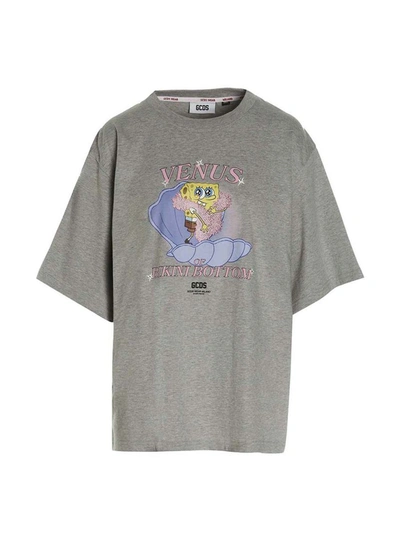 Gcds Venus Capsule Spongebob T-shirt In Gray