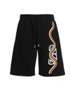 GCDS GCDS ‘WAVED LOGO' BERMUDA SHORTS