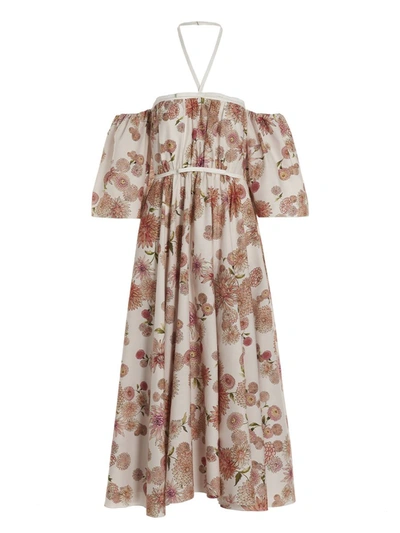 Giambattista Valli Floral Printed Maxi Dress In Multicolor