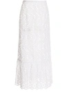 Giambattista Valli White Gonna Lunga Macram In White