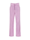 Giuseppe Di Morabito Wide-leg Pants With Crystals In Pink