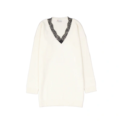 Red Valentino Wool Jumper In White