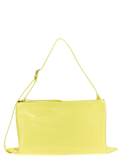 Jil Sander Empire Shoulder Bag In Yellow