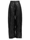 Jil Sander Black Coated Pants In Black