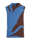 Jil Sander Colorblock Vest In Multicolor