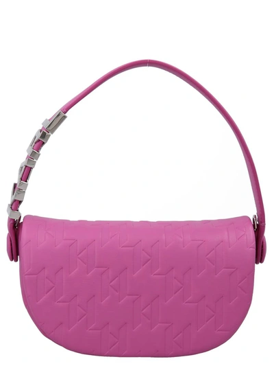 Karl Lagerfeld 'k/swing Sm Baguette' Handbag In Purple