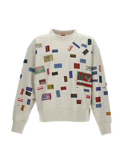 Kenzo Printed Cotton Sweatshirt In Multi