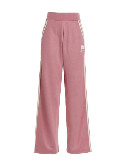 Kenzo Logo Embroidery Joggers In Pink