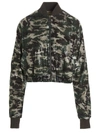 Khrisjoy Sequin Bomber Jacket Casual Jackets And Parka Green In Green