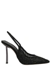 Le Silla Gilda Mesh-panel Pumps In Black