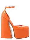 Le Silla Nikki Platform Pumps In Orange