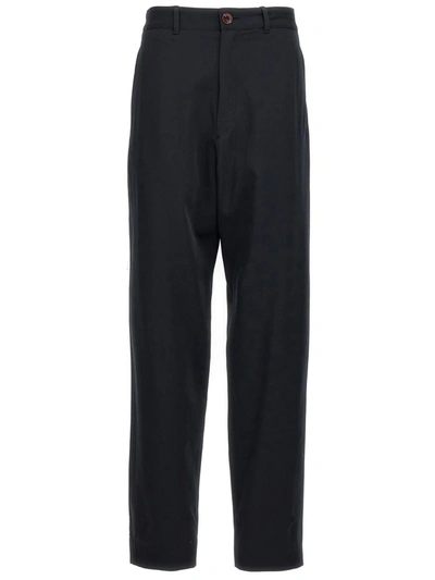 Lemaire Wool Pants In Black