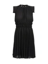Liu •jo Woman Mini Dress Black Size 10 Polyester In Black
