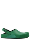 Marni Slingback Round-toe Sandals In Green
