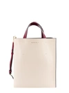 Marni Museo Colour-block Leather Tote In White