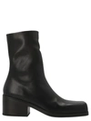Marsèll Metal-toecap Crinkled Boots In Black