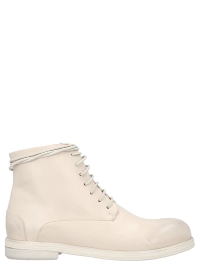 Marsèll 'zucca Media' Ankle Boots In White